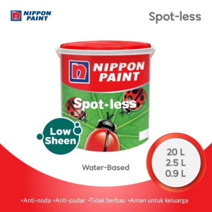 cat nippon paint spotless anti noda 1kg (putih)