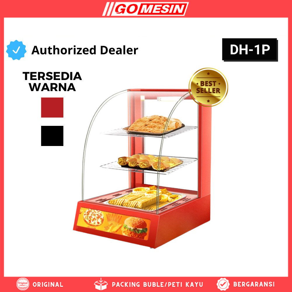 SHOWCASE WARMER FRIED CHICKEN GOMESIN GM-DH1P ETALASE PENGHANGAT MAKANAN AYAM FRIED CHICKEN