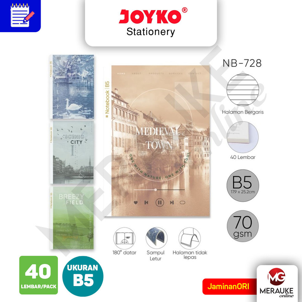 

Joyko Buku Tulis Catatan Bergaris Ruled Notebook NB-728