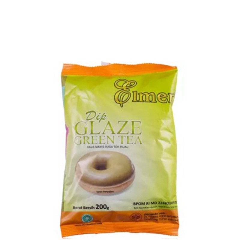 

Elmer Dip Glaze Topping Donat Rasa Green Tea 200 gr