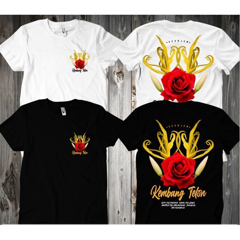 KAOS NETRAL SESAJEN JAWA KEJAWEN KEMBANG TELON KOAS BUDAYA CULTURE JAWA ORIGINAL KATUN HITAM PENDEK 