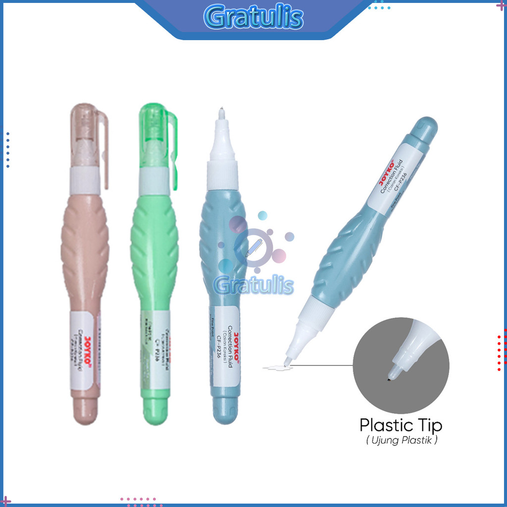 

TIP EX MINI JOYKO CF-P236 [1 PCS] / TIP X CAIRAN KOREKSI / TIPE X CORRECTION FLUID PENGHAPUS PULPEN