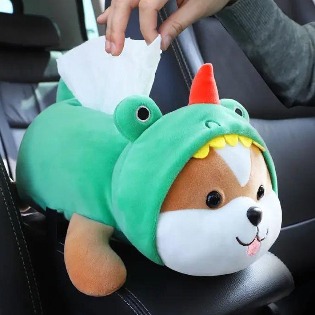 Unik Kotak Tisu Boneka Tempat Tisu Mobil Mainan Boneka Kotak Sandaran Tangan Kartun Lucu Hadiah Anak