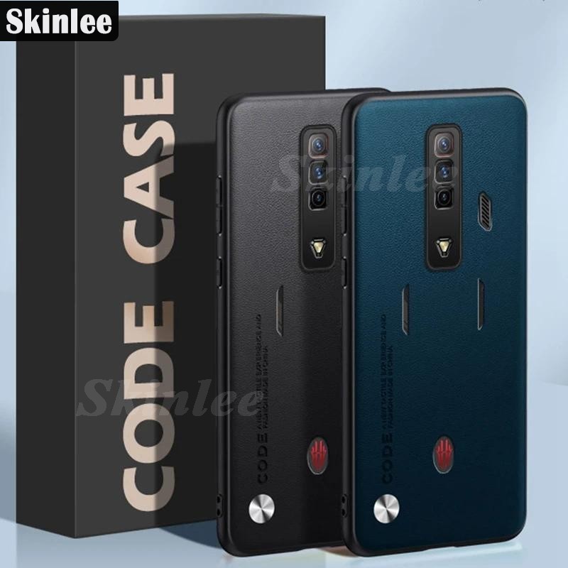 Casing ZTE Nubia Red Magic 7 7S 6 6S Pro Carbon Fibre Leather Silicone Full Protection Phone cover F