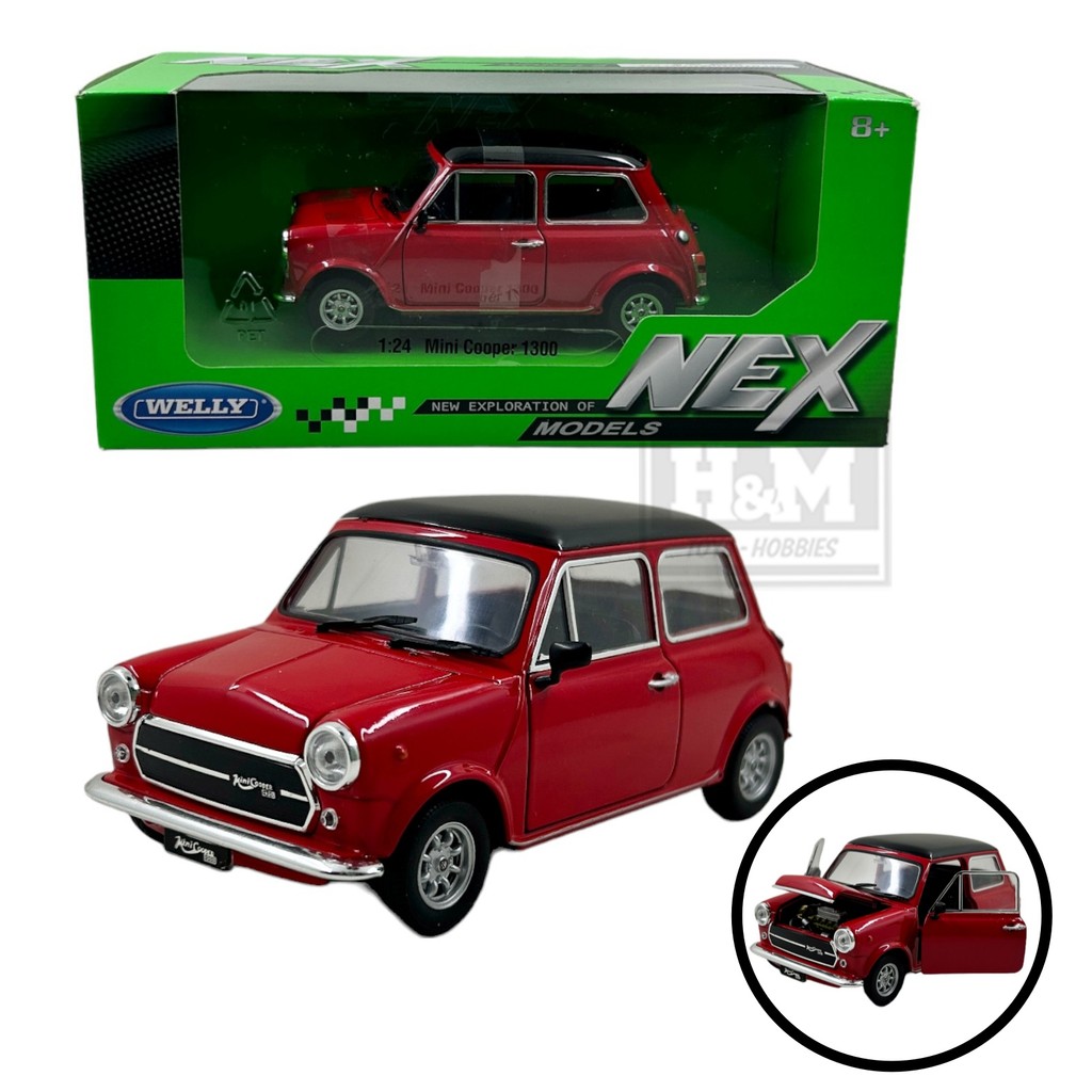 Welly NEX 1:24 Mini Cooper 1300 - Merah