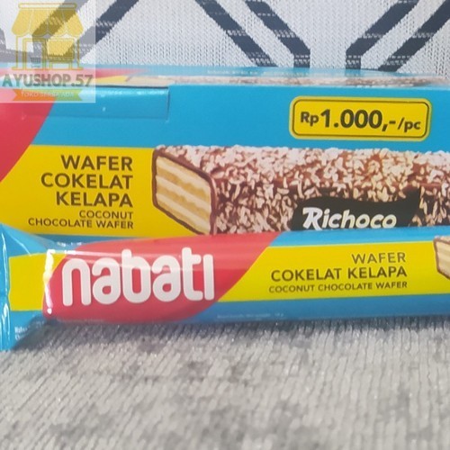 

Nabati Wafer Cokelat Kelapa [12 pcs/ Box] - AYUSHOP57