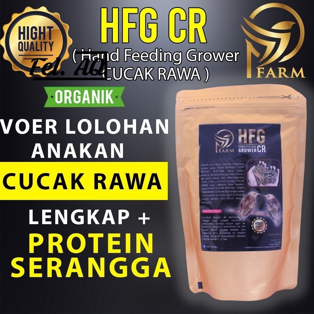 HFG HAND FEEDING GROWER CR VOER LOLOHAN UNTUK ANAKAN CUCAK ROWO MURAH BERKUALITAS