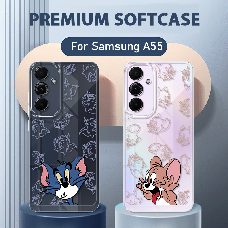 Tom And Jerry Couple Soft Case Samsung A15 Lucu Terbaru Casing Galaxy A15 Spiderman Case Hp Clear Sa