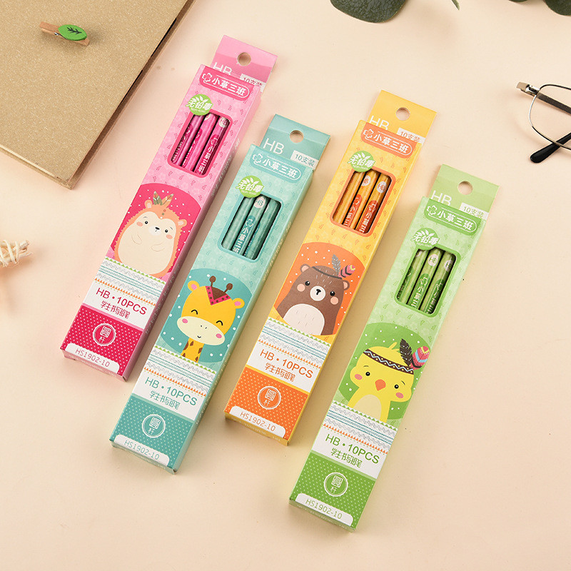 

TERMURAH 1 SET PENSIL HB ISI 10 PCS DENGAN PENGHAPUS MINI DIUJUNGNYA MOTIF ANIMAL KAWAII CUTE ATK