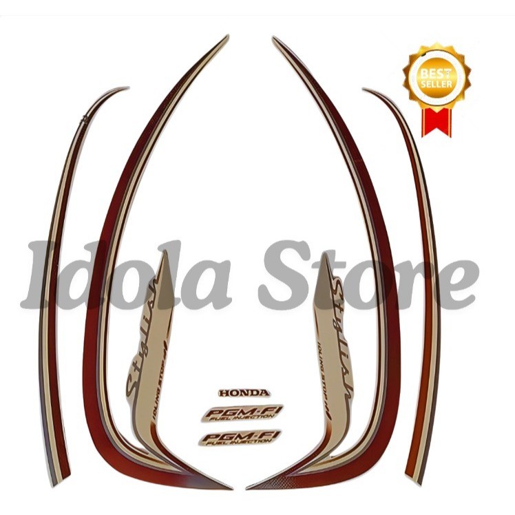 STIKER STRIPING SCOOPY STYLISH 2016 CREAM LIS BODY SCOOPY STAYLISH 2016 TERBAIK