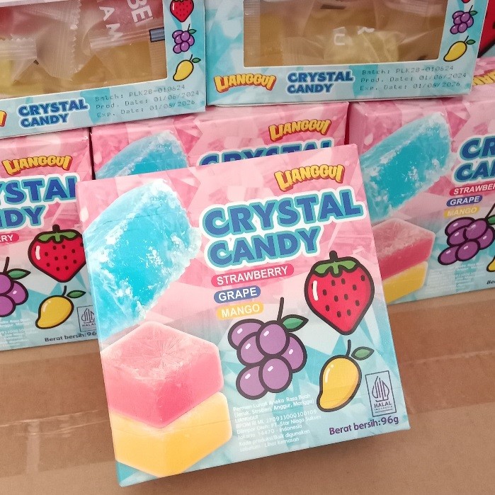 

[Hampers/Gift] [Pengiriman cepat]LIANGGUI CRYSTAL CANDY Lianggui Rasa Leci PERMEN LUNAK ANEKA RASA STROBERI, MANGGA Permen Buah Candy Corno Permen Rasa Buah Mangga Jeruk & trawberry Permen Lunak
