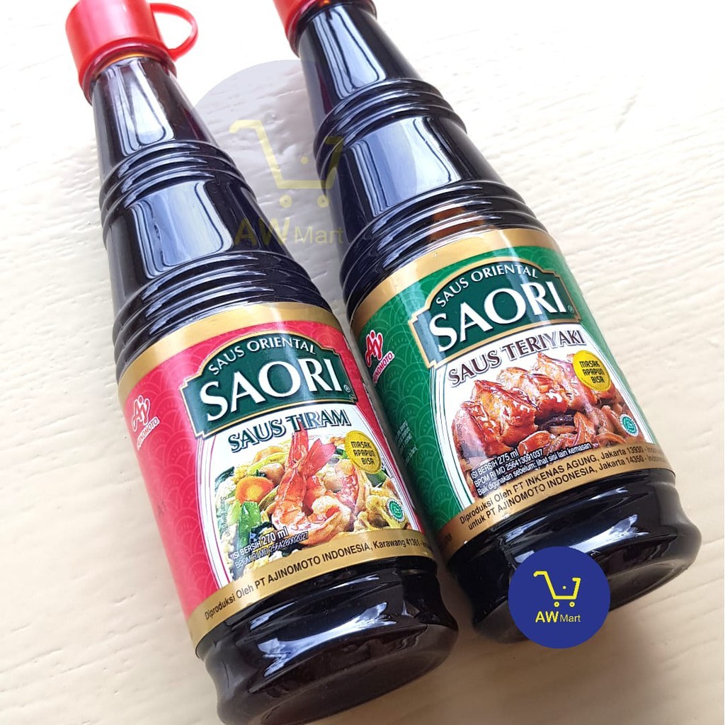 

SAORI SAUS TIRAM 270ML BOTOL - SAORI SAUS TERIYAKI 270ML BOTOL