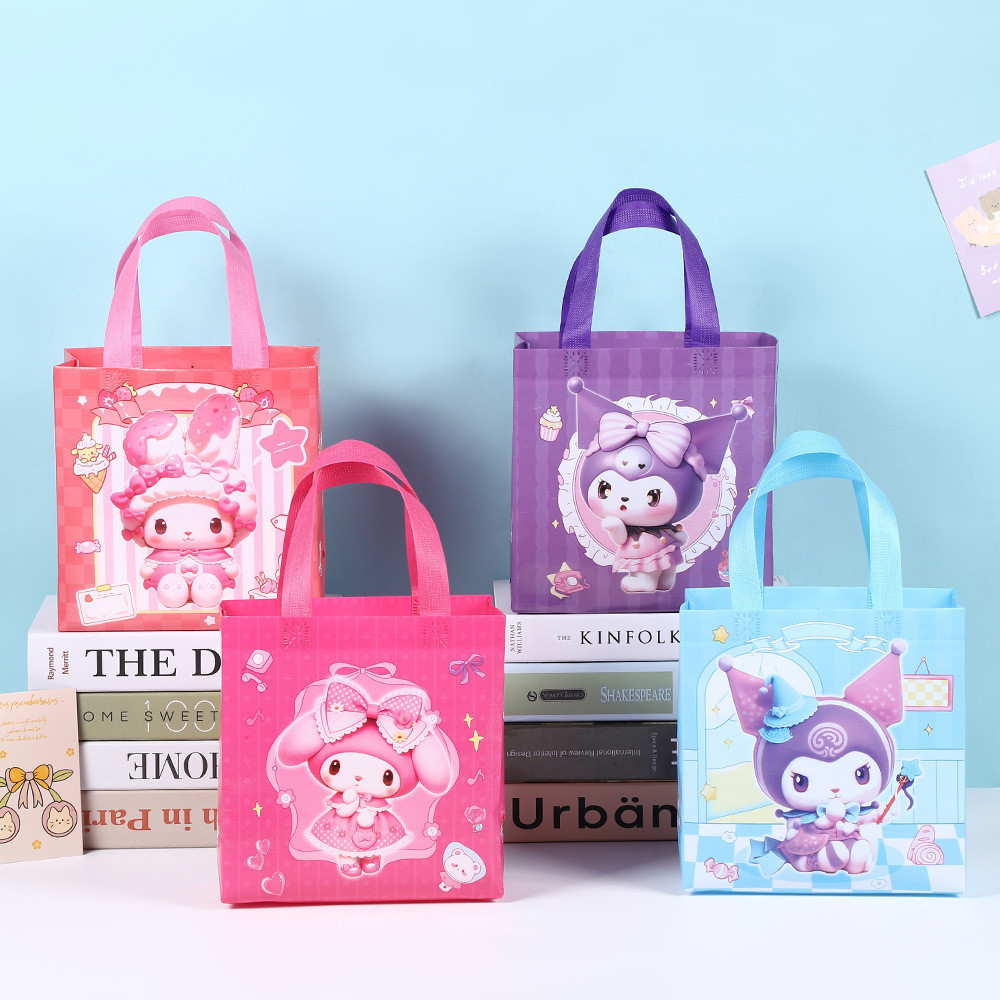 

(WYNOLSHOP) TAS KADO ULANG TAHUN SANRIO TAS TERPAL SANRIO GOODIEBAG WATERPROOF SOUVENIR HAMPERS KUROMI MELODY