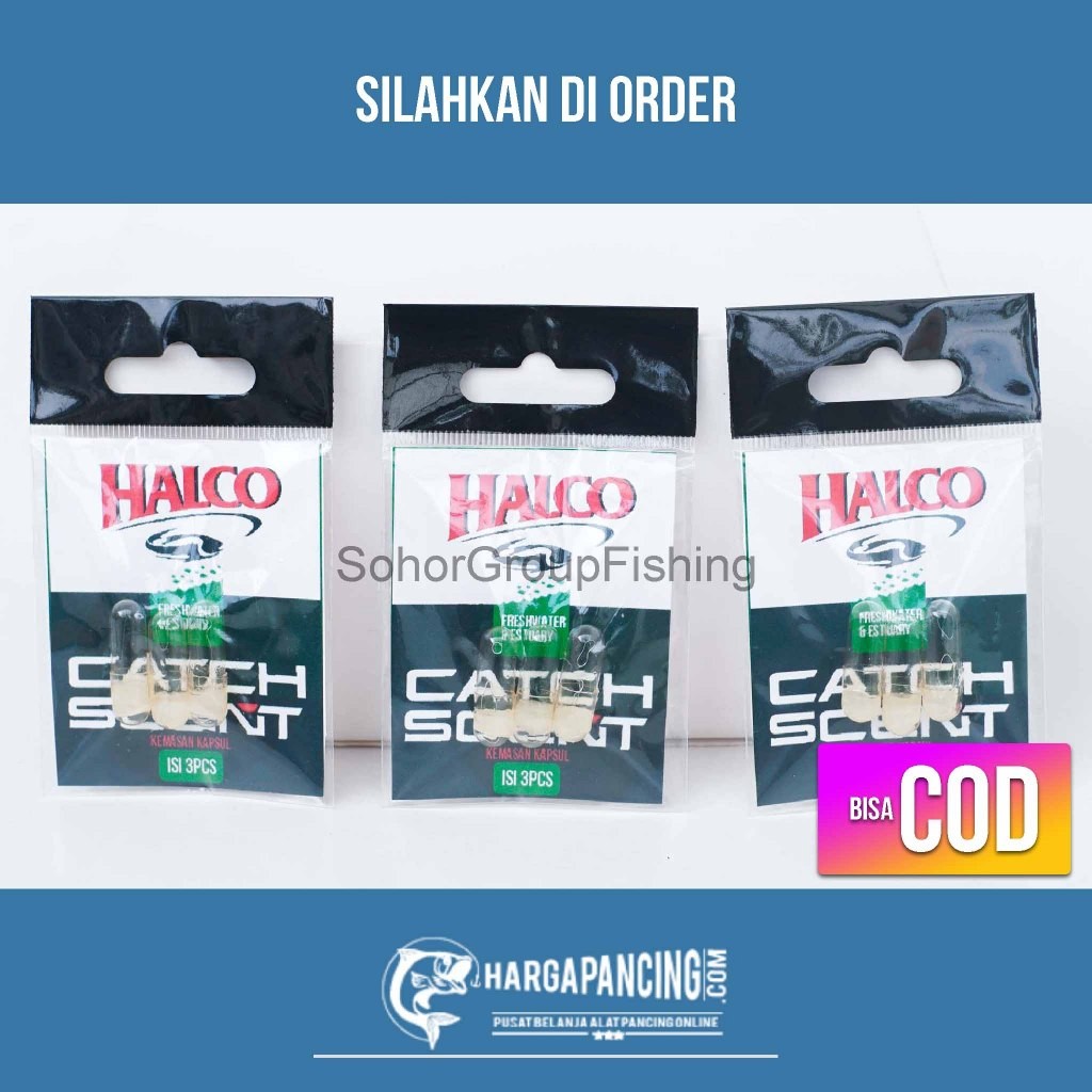 Konsentrat Umpan Halco Freshwater and estuary hijau  Australia Kemasan Kapsul sebagai Umpan Essen Pe