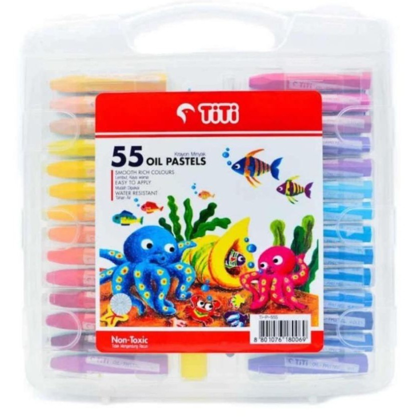 

[KIRIMHARIINI] Titi Krayon Minyak 55 Warna / Crayon 55 Colors Oil Pastels