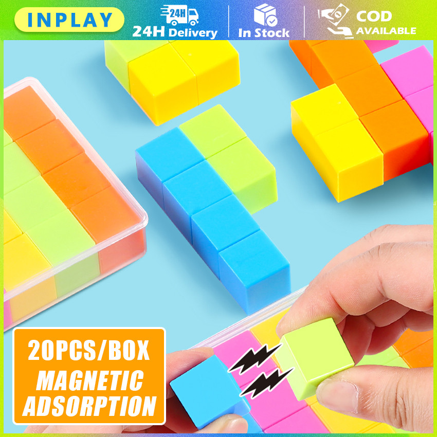 Magic Magnetic Cube / 3D Magnetic Building Blocks / Magic Cube / Puzzle Mainan Edukasi