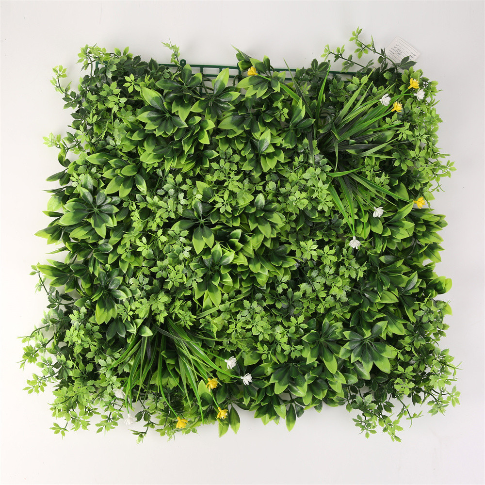 Artificial Flower Rumput Dinding Hijau Sintetis Tanaman Pagar Hias Plastik
