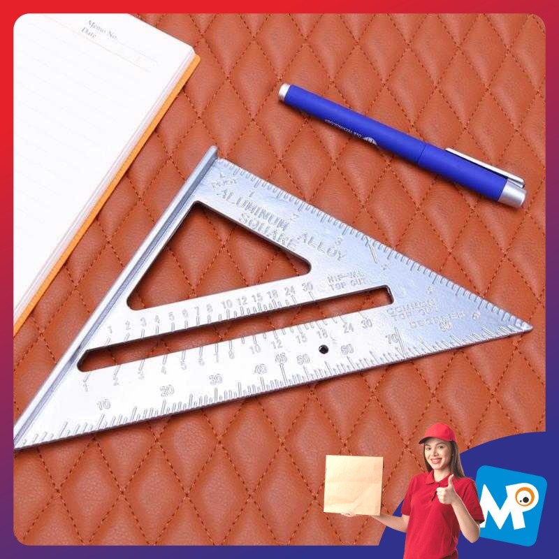 

Taffware Penggaris Siku Mistar Triangle Ruler Aluminium - VK18