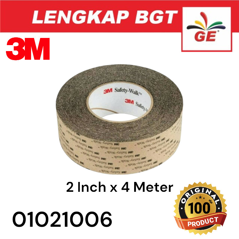 

3M Safety Walk 2 Inch x 4 Meter Anti slip 3M Tangga Isoolasi Hitam Black - 01021006