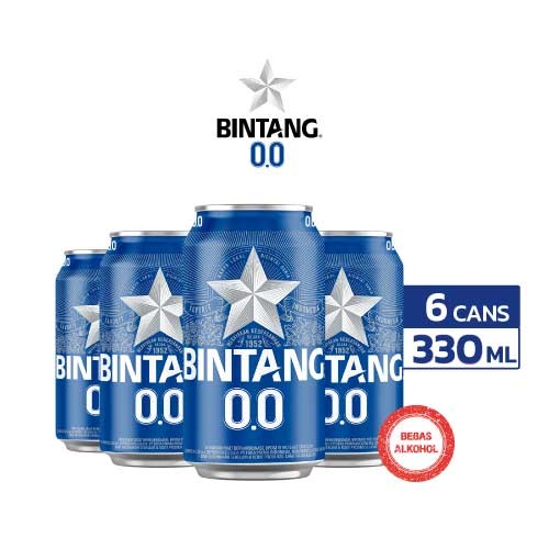 

Bintang Zero 0% Can 330ml Can 6 pcs