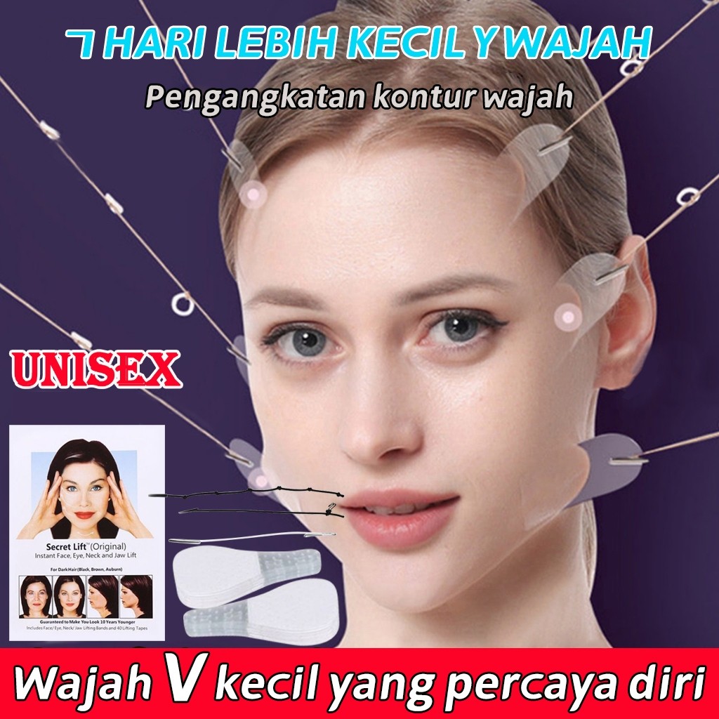 stiker wajah,mengencangkan wajah isi 40
