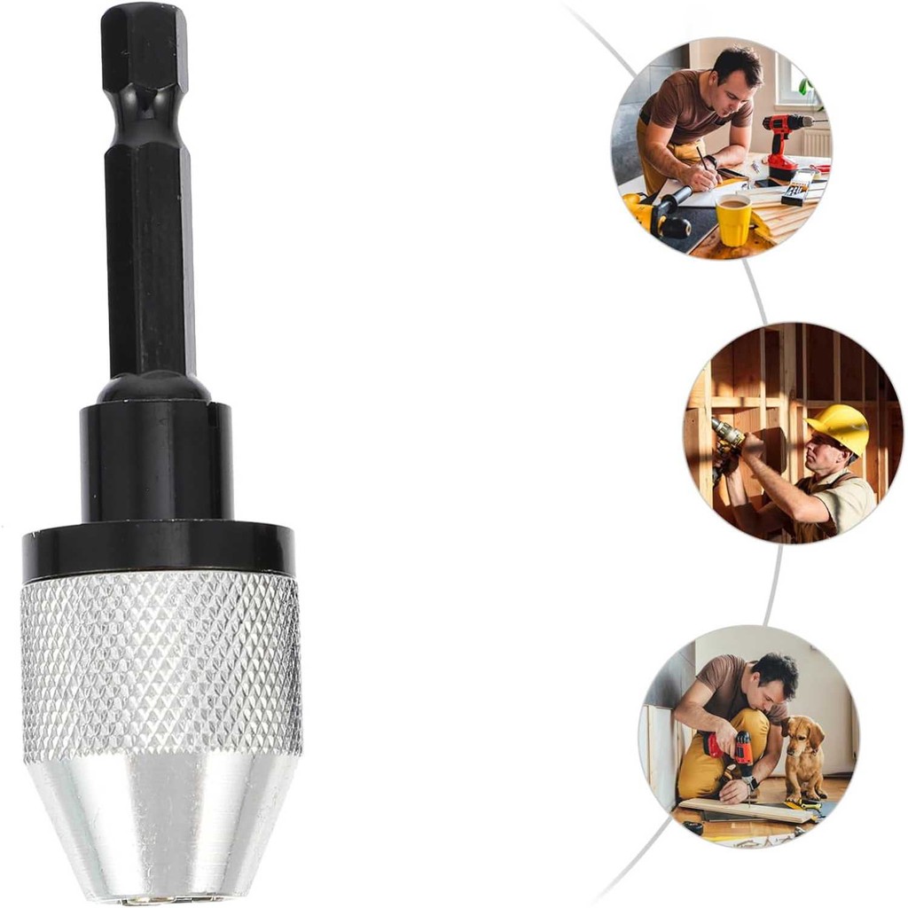 Penjepit Mata Bor Drill Bit Quick Change 1/4Inch Hex Shank | Penjepit Mata Bor Hex 0.3-6.5 mm Drill 