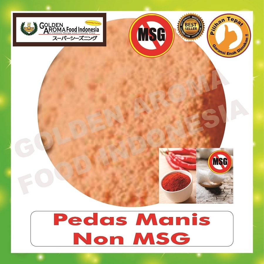 

Bubuk Tabur Rasa Pedas manis non MSG 100Gr Bumbu Serbaguna Halal enak Sweet Spicy Seasoning Powder