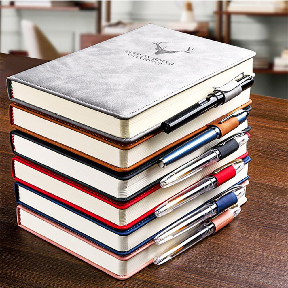 

360 Pages Super Thick Leather A5 Notebook Daily Business Office Work Notebooks Notepad Diary School Supplies