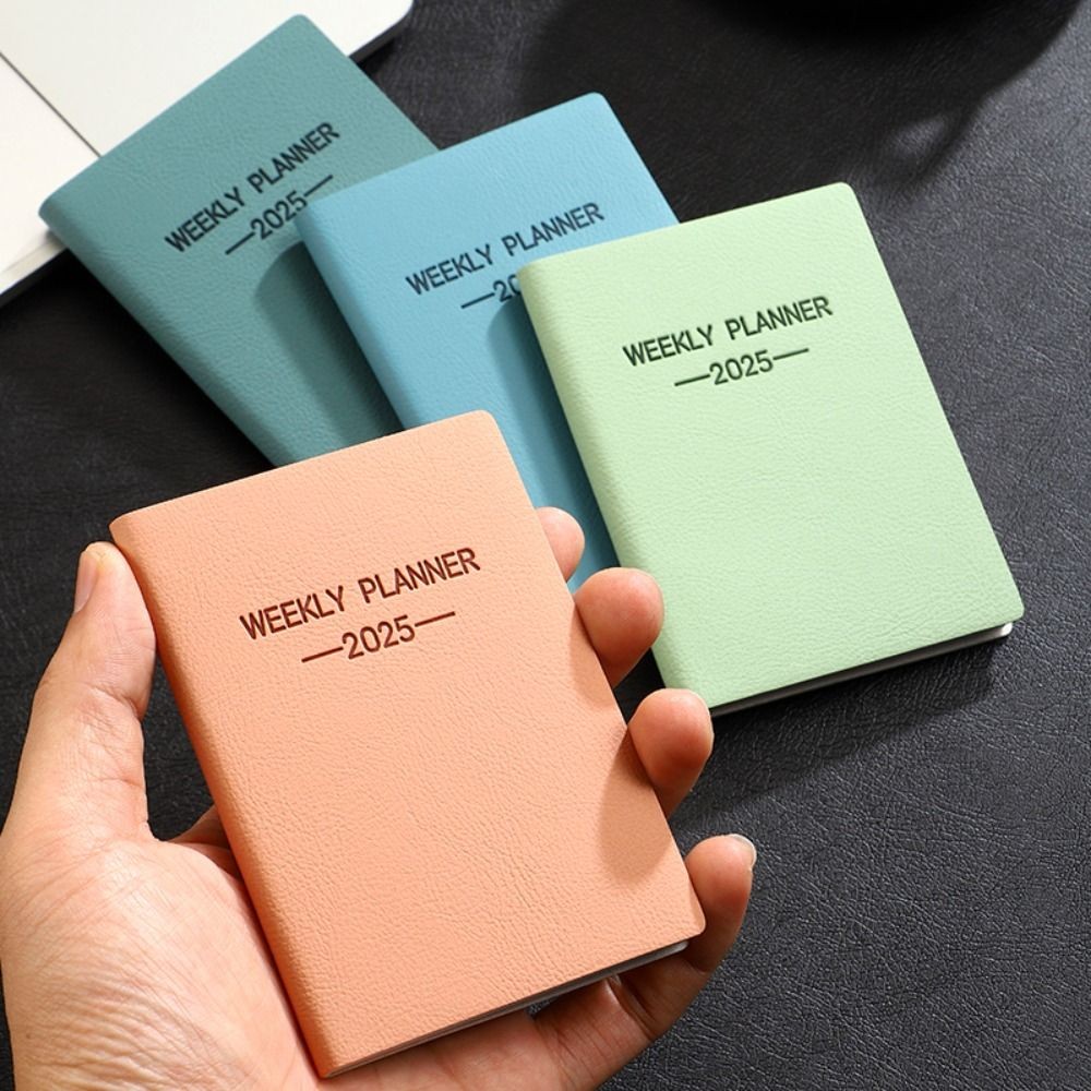 

A6/A7 2025 Agenda Book English To Do List 2025 Planner Notebook Morandi Color with Calendar Daily Weekly Monthly Planner