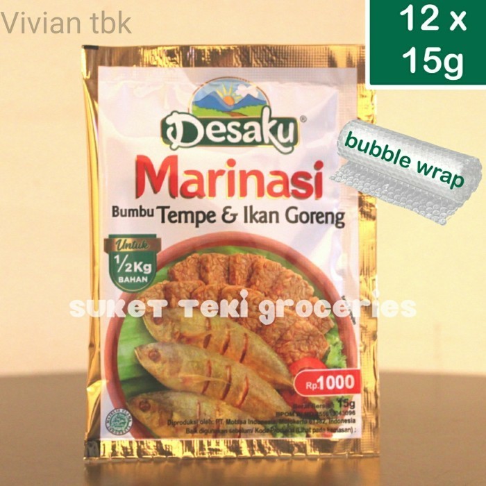 

vv Desaku Marinasi Bumbu Ikan Tempe Goreng 15g Renceng isi 12
