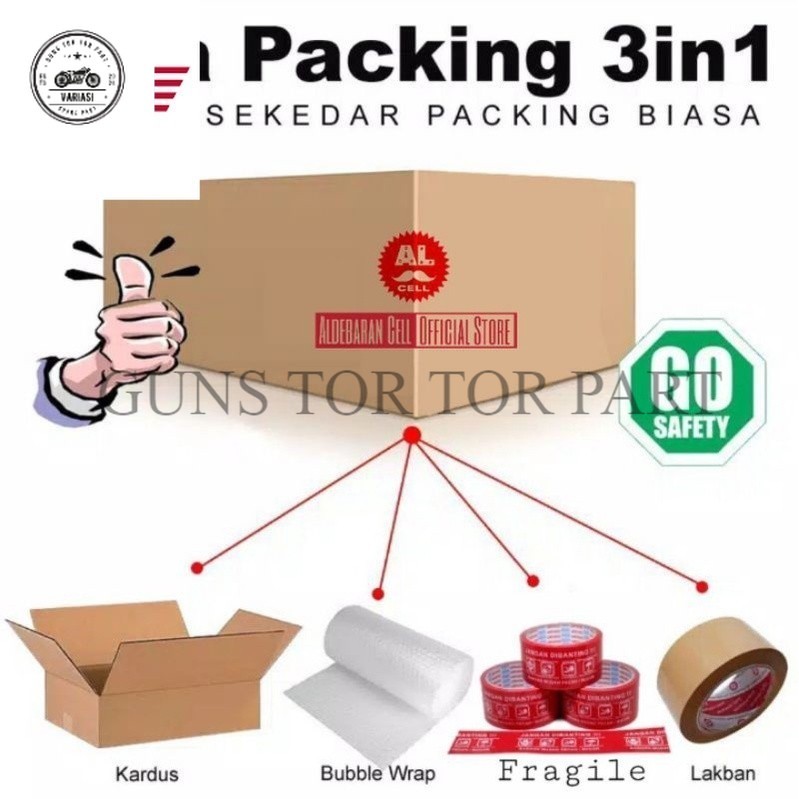 

extra packing bublewrap safety tambahan Gun Tor Tor Part