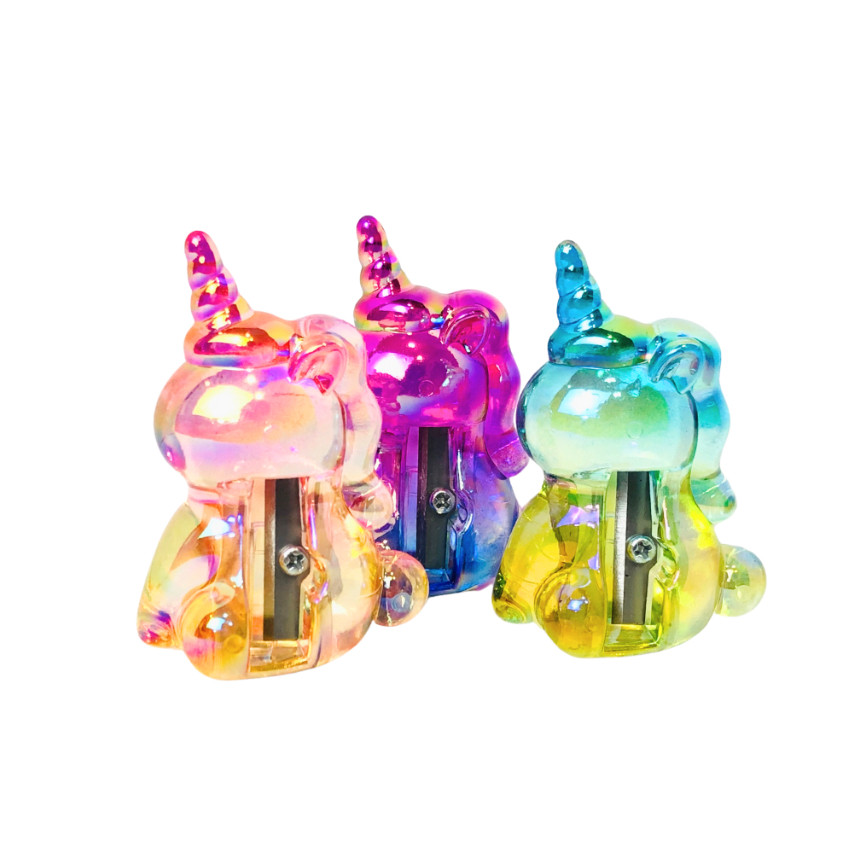 

Rautan Trasnparan Impor S-9740 Unicorn Sleeper 1 Lubang Bening Motif Unicorn Warna Hologram - SATUAN SHESB