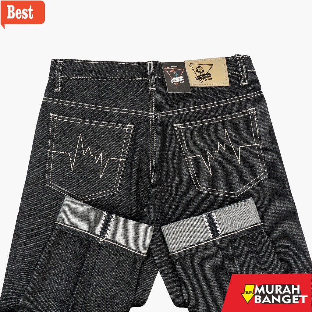 celana panjang pria yang lagi trend Celana Selvedge Pria Selvedge Denim Selvedge Denim Original Jean