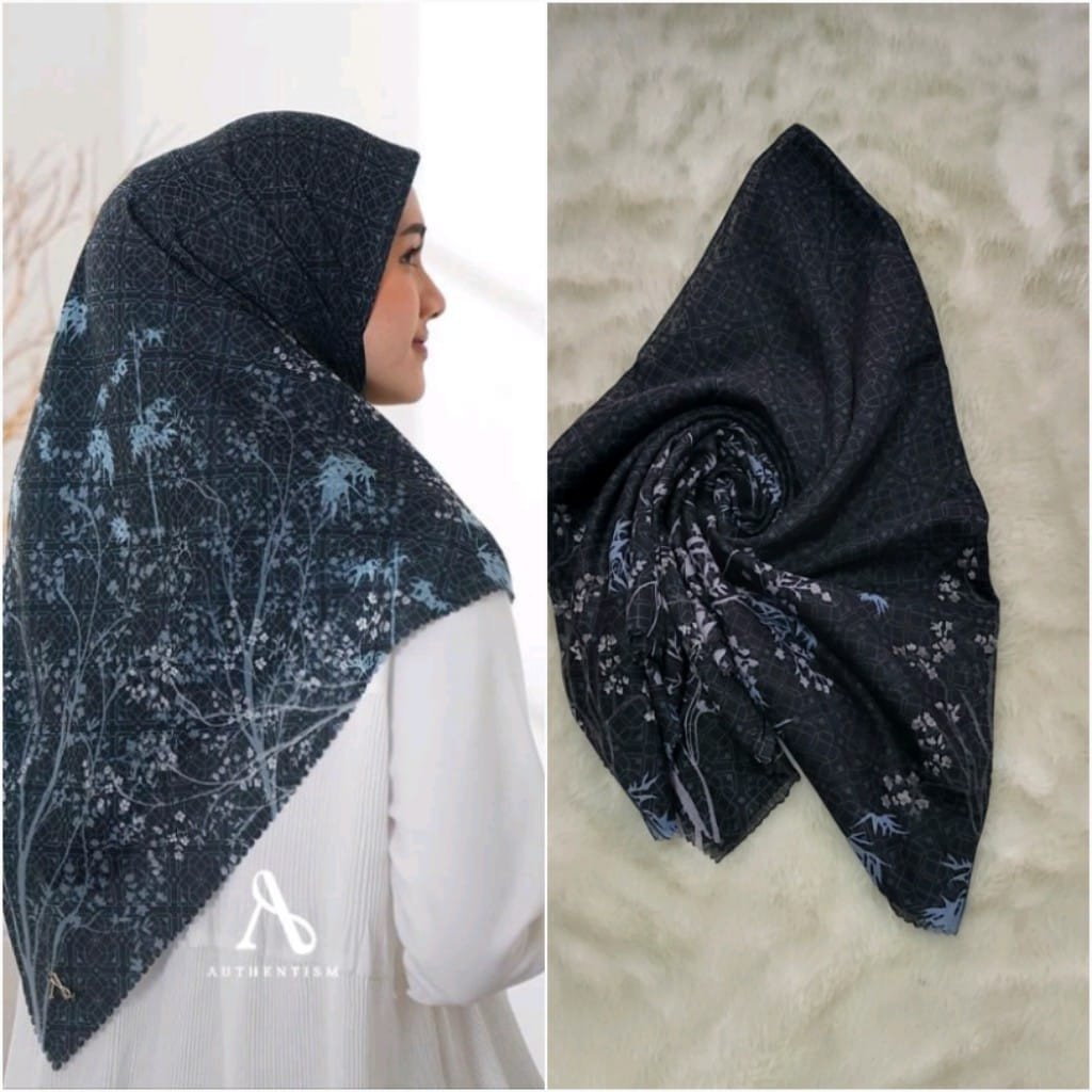 Voal Motif Premium / Hijab Segi Empat Voal Motif Premium Lasercut / Jilbab Voal Motif Premium Laser 