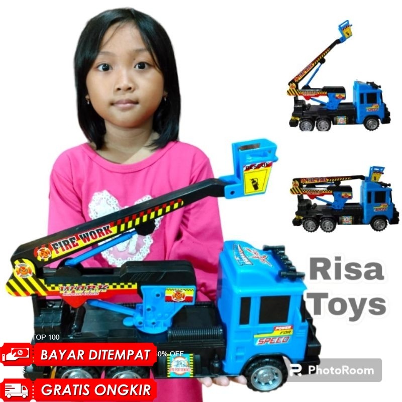 RT-MAINAN SUPER TRUK PEMADAM UKURAN BESAR (FREE WHEEL) BP 6088