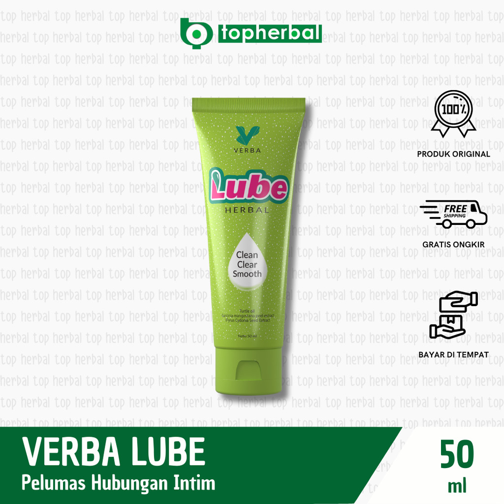 VERBA LUBE HERBAL Lubricants 50 ml - Pelumas Seks Pria & Wanita