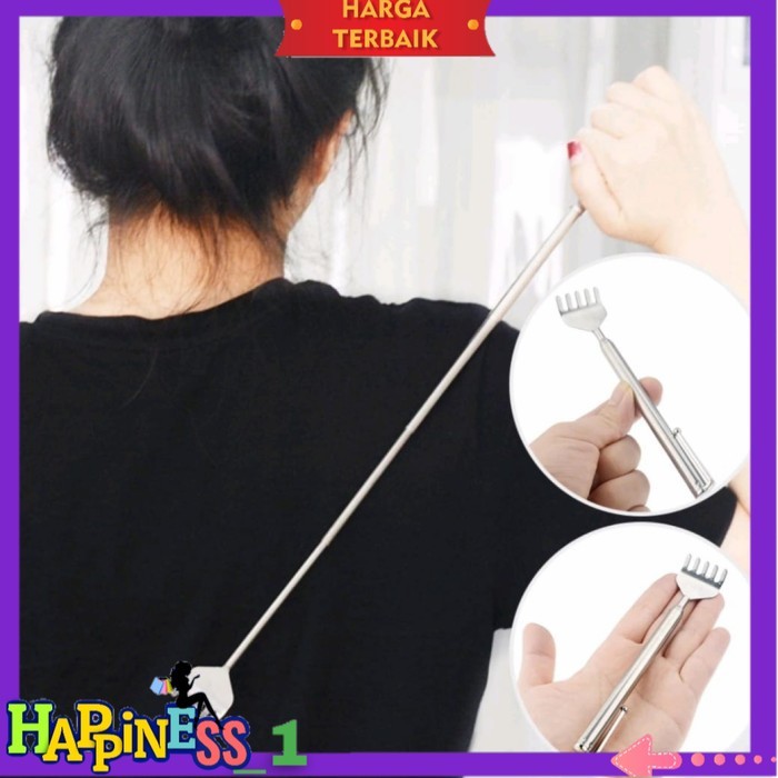 Alat Penggaruk Punggung Stainless Adjustable Garukan Punggung