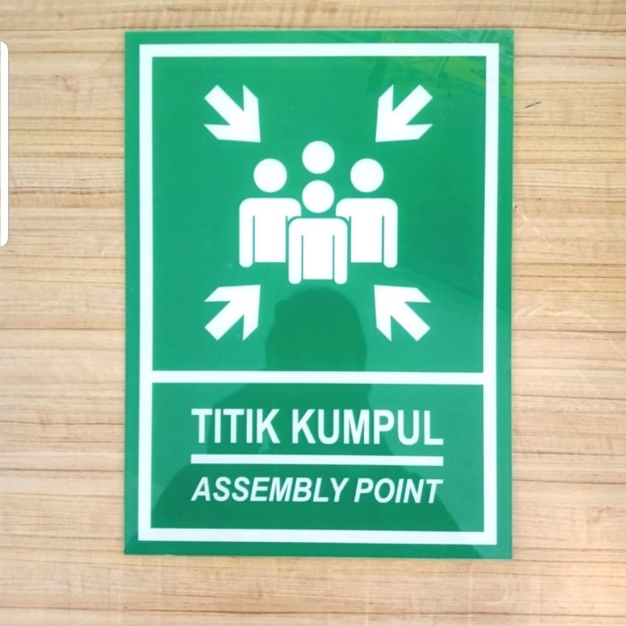 

SIGN AKRILIK K3 RAMBU SAFETY TITIK KUMPUL UKURAN 20X30CM