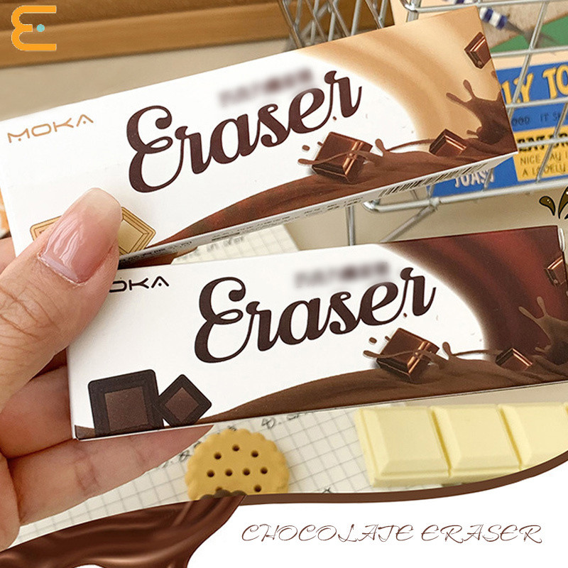 

Eeghrerr Penghapus Lucu Biskuit Roti Cookie Coklat White Dark Chocolate Imut Snack Eraser