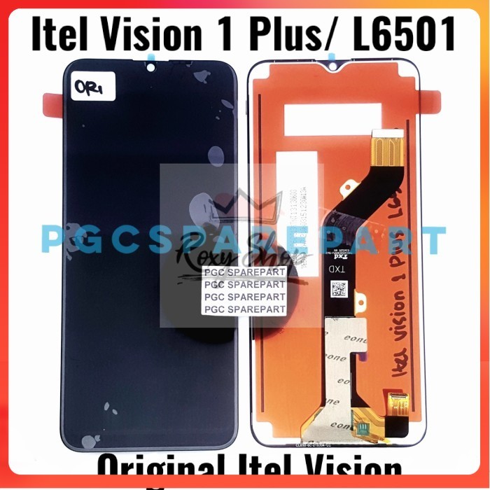 Original Itel LCD Touchscreen Fullset Itel Vision 1 Plus l6501 -