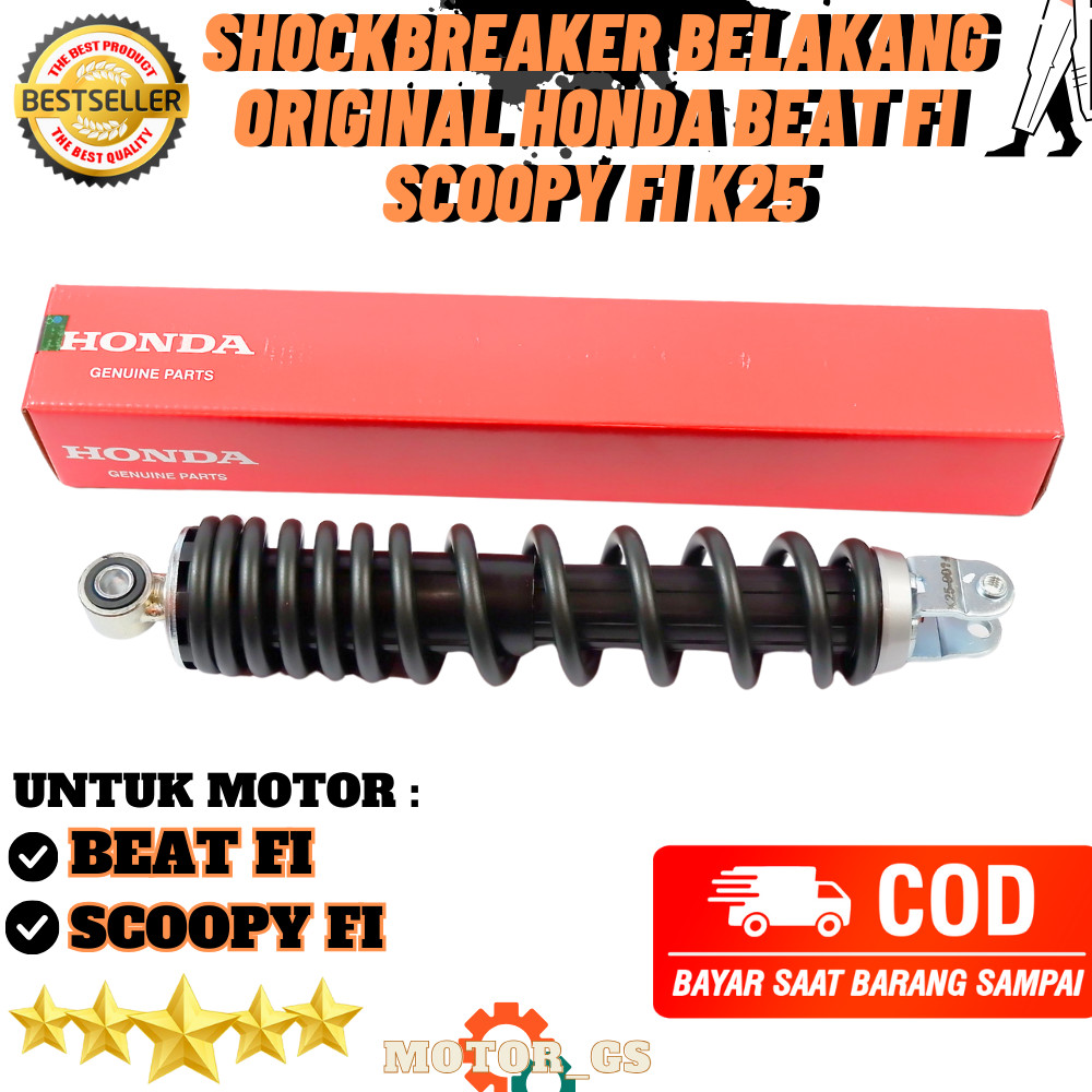 Shock Breaker Belakang ORI Honda Beat FI & Scoopy FI / Shock Belakang Motor Beat - 52400-K25-901