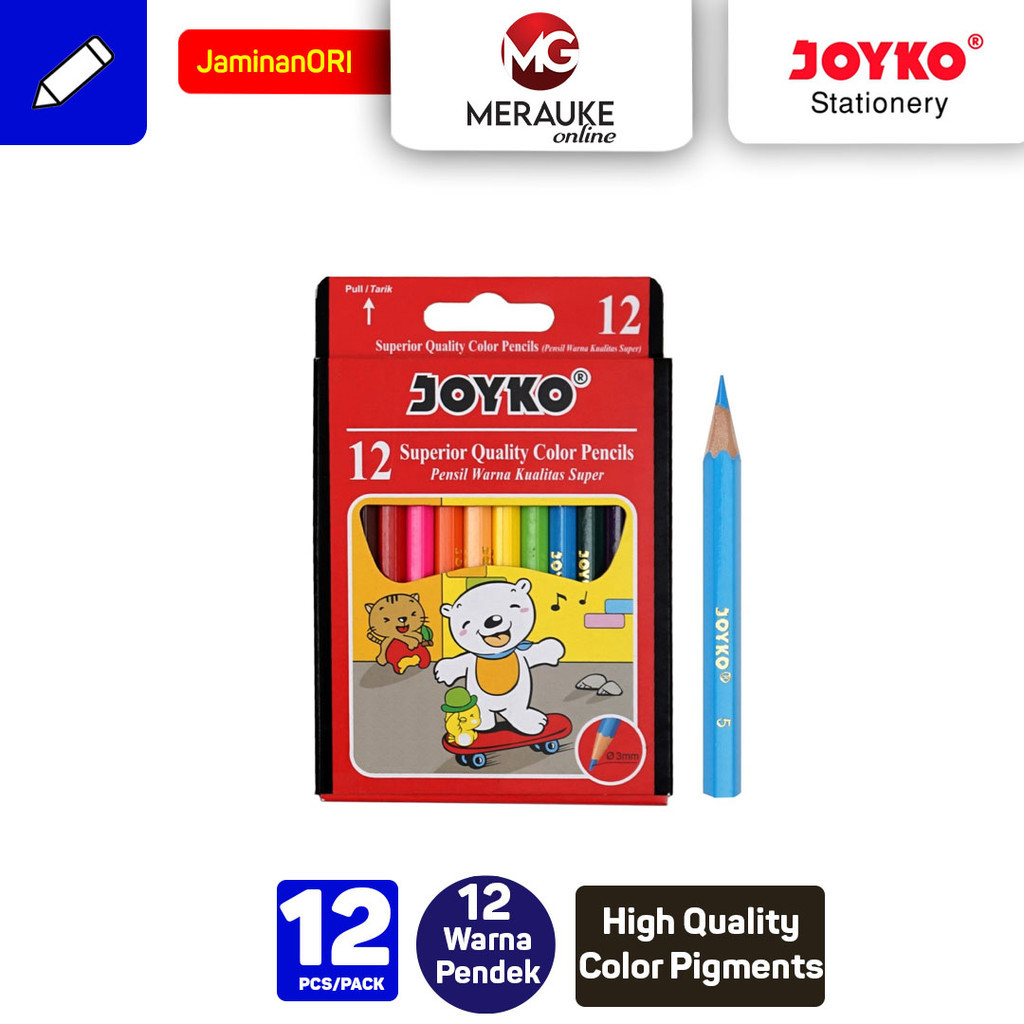 

Pensil Gambar JOYKO CP-S12 Mini 12 Warna