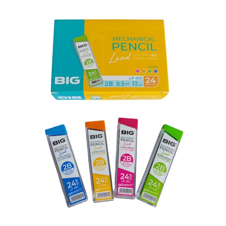 

REFILL MECH BIG 2B 0.5 LP-1011 / ISI PENSIL MEKANIK 0,5 / REFIL PENSIL / PENSIL MEKANIK