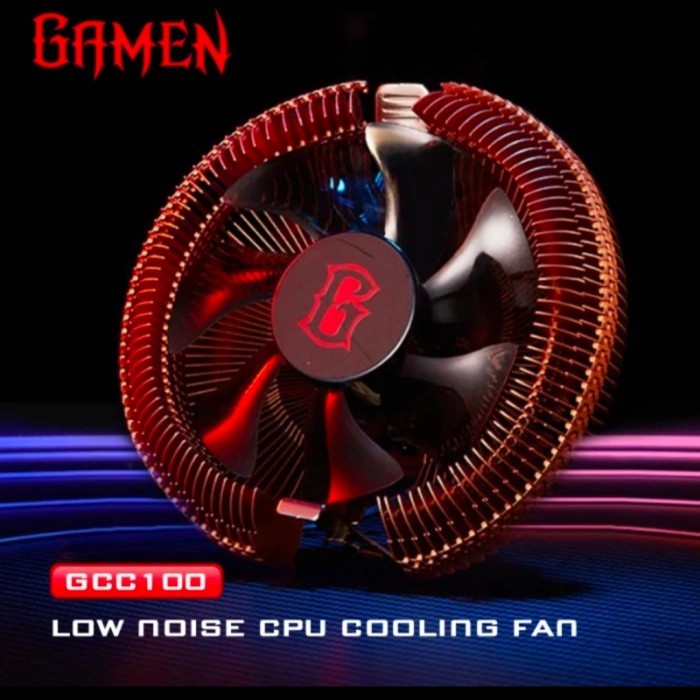 GAMEN GAMING CPU FAN COOLER GCC100 /  CPU FAN COOLER GAMEN GCC 100