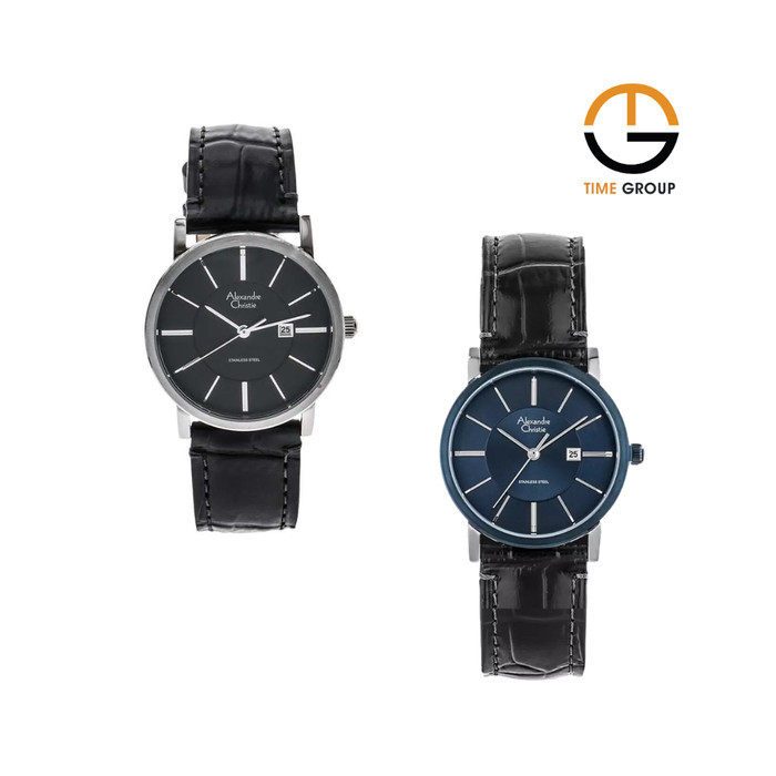 JAM TANGAN WANITA ALEXANDRE CHRISTIE AC8344 AC 8344 LD LEATHER STRAP