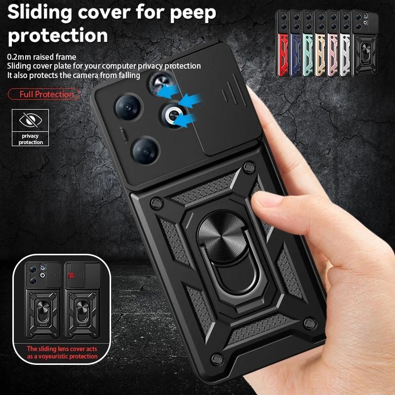 For Infinix Smart 8 Pro 4G Case Magnetic Holder Stand Ring Phone Case For Infinix Smart 8 Plus Slide