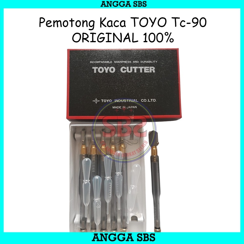 TOYO Pemotong Kaca Toyo TC 90 Asli Alat Pemotong Kaca Original Toyo TC90 Glass Cutter Pisau Kaca
