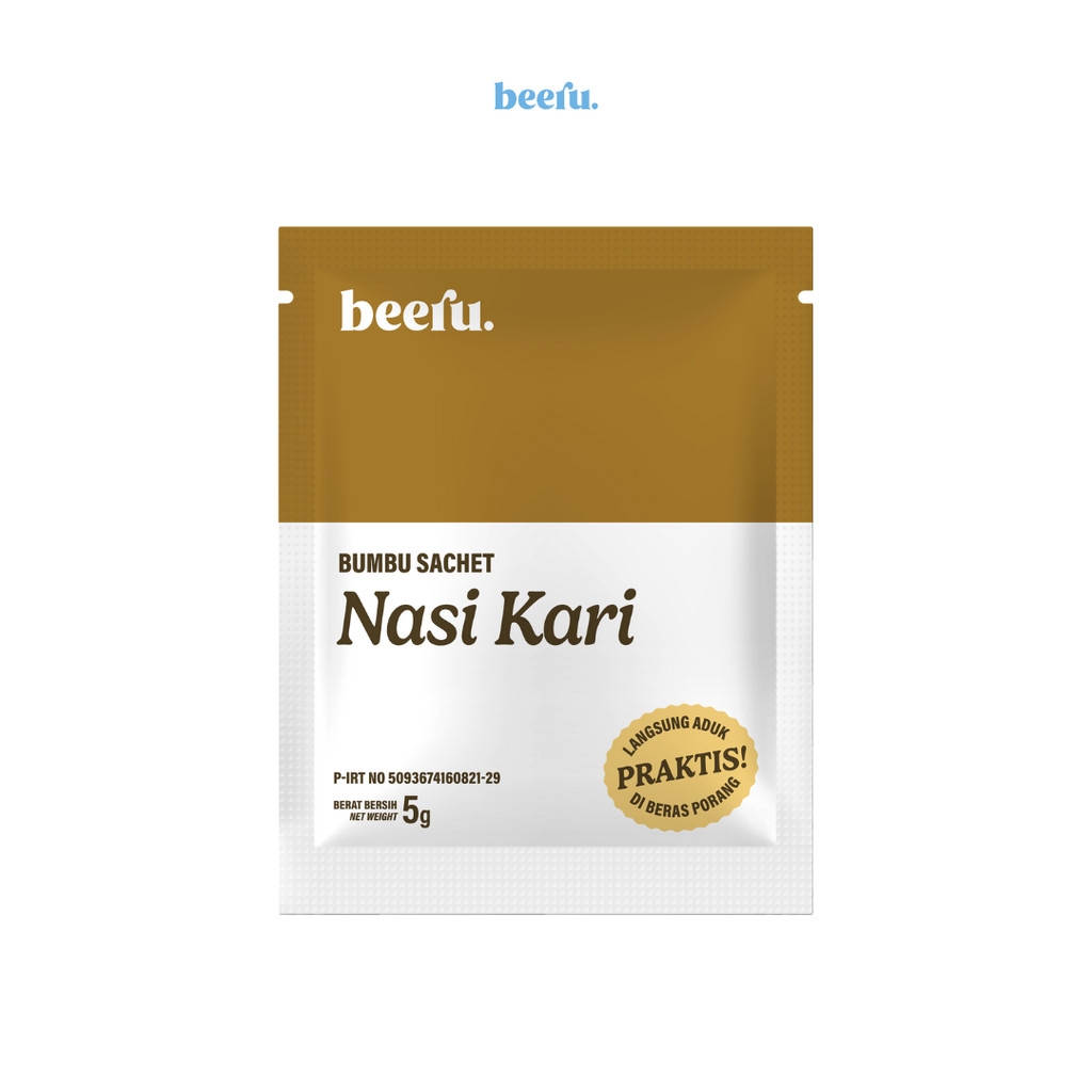 

Beeru Bumbu Sachet Beras Porang Rasa Nasi Kari - Non MSG