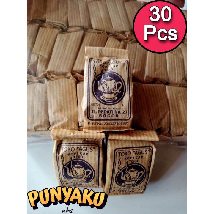 

Kopi Cap Teko Toko Agus Mini 8gram x 30 pcs Tanpa Gula