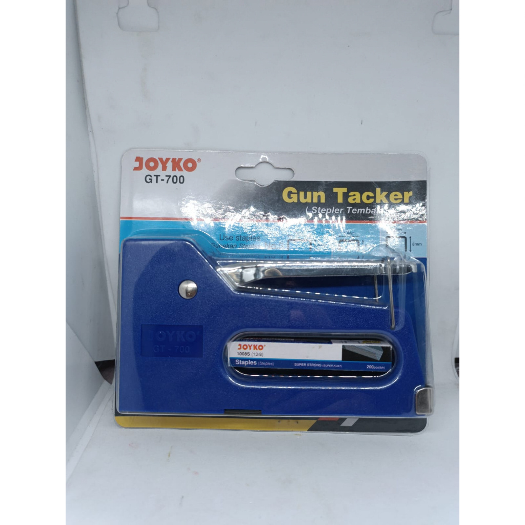 

STAPLES TEMBAK GUN TACKER PLASTIK MEREK JOYKO GT 700 1 PCS